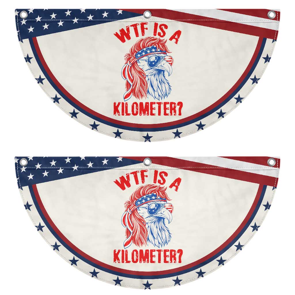 WTF is A Kilometer Patriotic Fan Flag Eagle 4th of July USA American Flag TS14 2pcs pack Classic Beige Print Your Wear