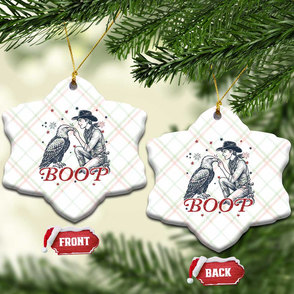 Boop Eagle Ceramic Ornament Western Cowboy Patriotic 4th of July TS14 Print Your Wear