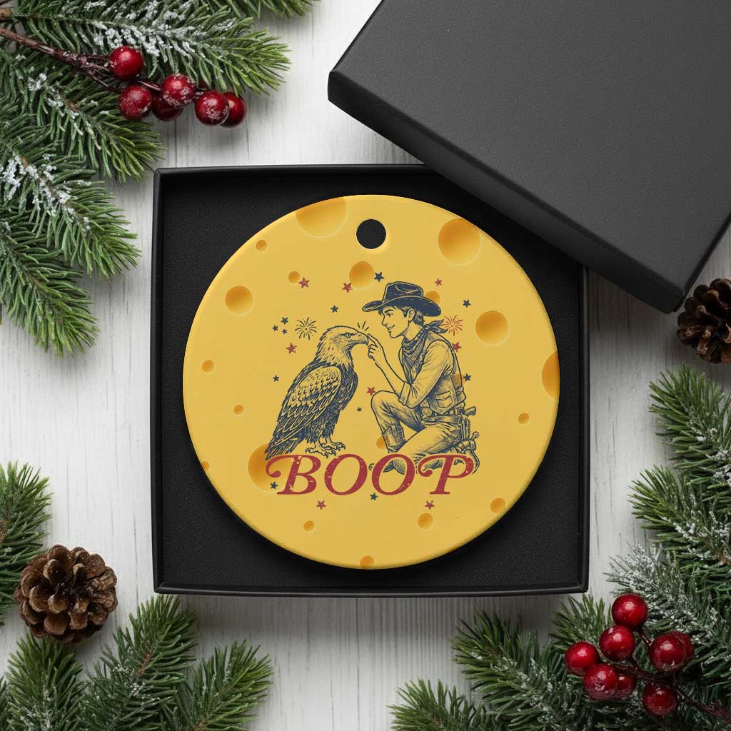 Boop Eagle Ceramic Ornament Western Cowboy Patriotic 4th of July TS14 1pc Yellow Cheese Print Your Wear