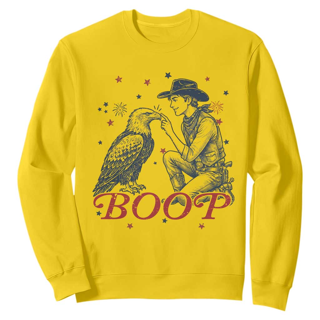 Boop Eagle Sweatshirt Western Cowboy Patriotic 4th of July TS14 Daisy Print Your Wear