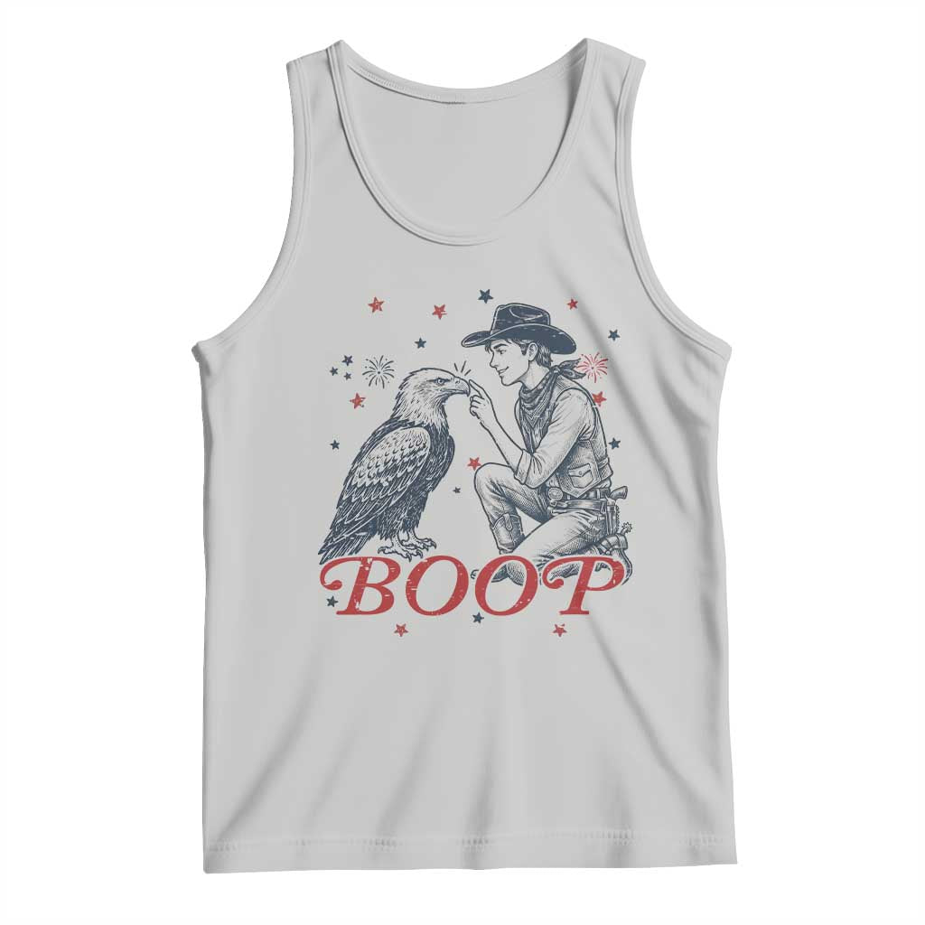 Boop Eagle Tank Top Western Cowboy Patriotic 4th of July TS14 Ash Print Your Wear