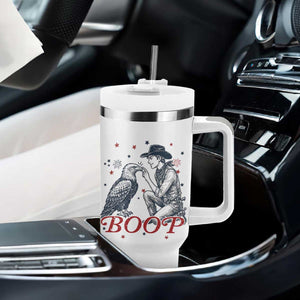 Boop Eagle Tumbler With Handle Western Cowboy Patriotic 4th of July TS14 Print Your Wear
