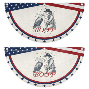 Boop Eagle Patriotic Fan Flag Western Cowboy 4th of July TS14 2pcs pack Classic Beige Print Your Wear