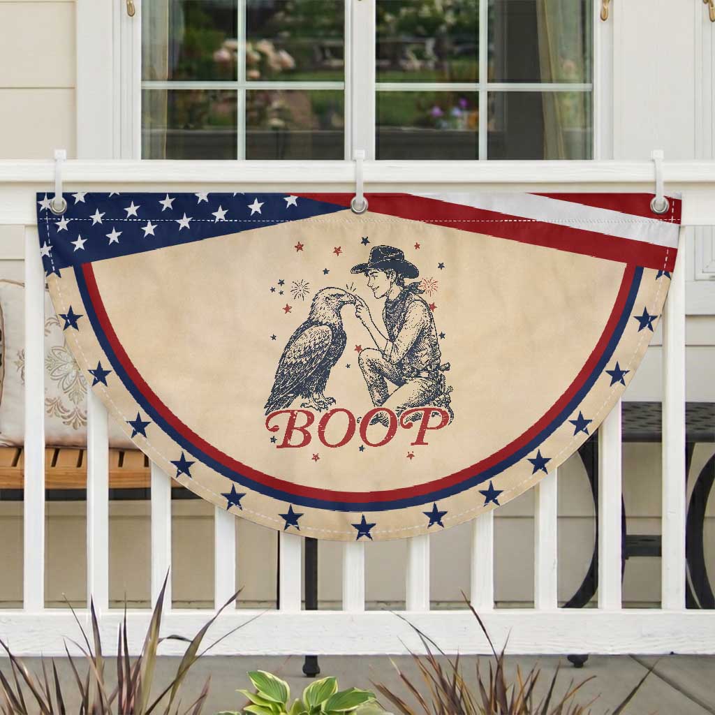 Boop Eagle Patriotic Fan Flag Western Cowboy 4th of July TS14 2pcs pack Classic Tan Print Your Wear