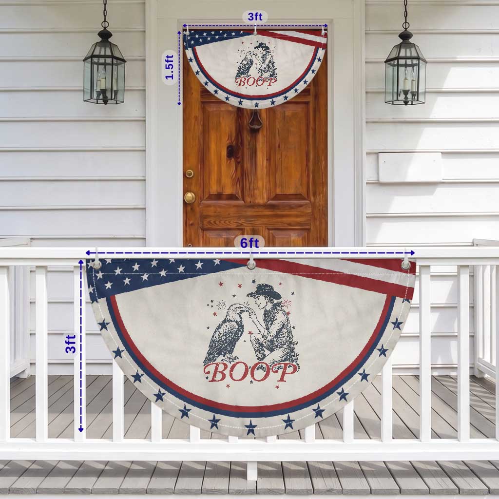 Boop Eagle Patriotic Fan Flag Western Cowboy 4th of July TS14 Print Your Wear