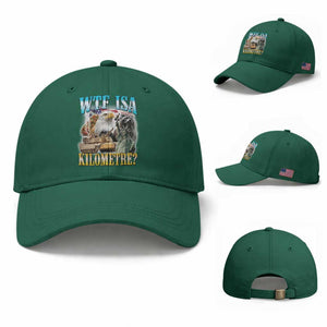 WTF is A Kilometer Baseball Cap Funny USA Patriotic Bootleg Meme TS14 Baseball Cap Universal Fit Irish Green Print Your Wear