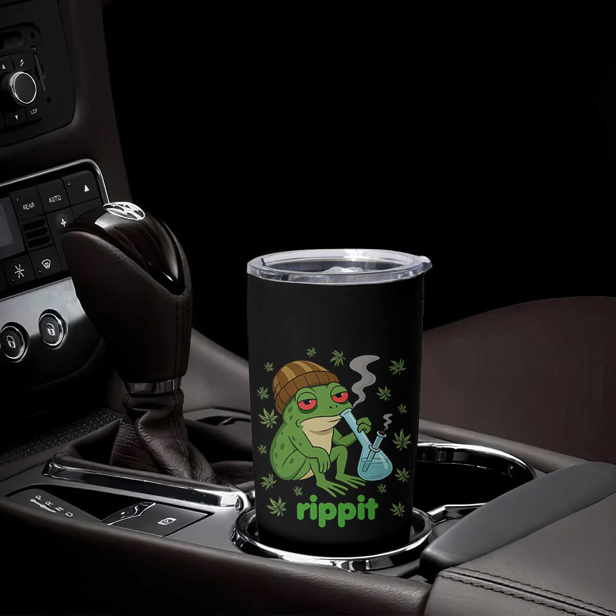 Rippit Frog Tumbler Cup Funny 420 Stoner Weed Humor TS14 Print Your Wear
