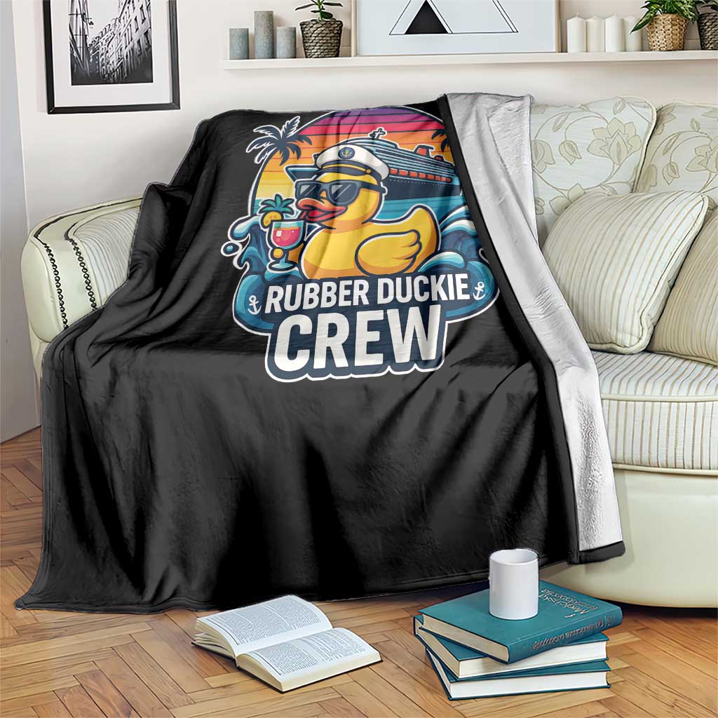 Funny Rubber Duckie Cruise Throw Blanket TS14 Print Your Wear