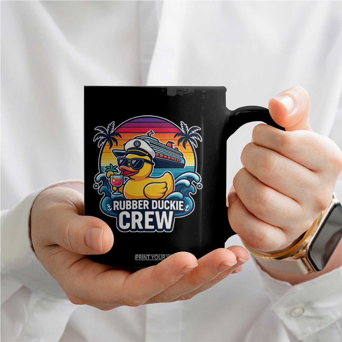 Funny Rubber Duckie Cruise Coffee Mug TS14 Print Your Wear
