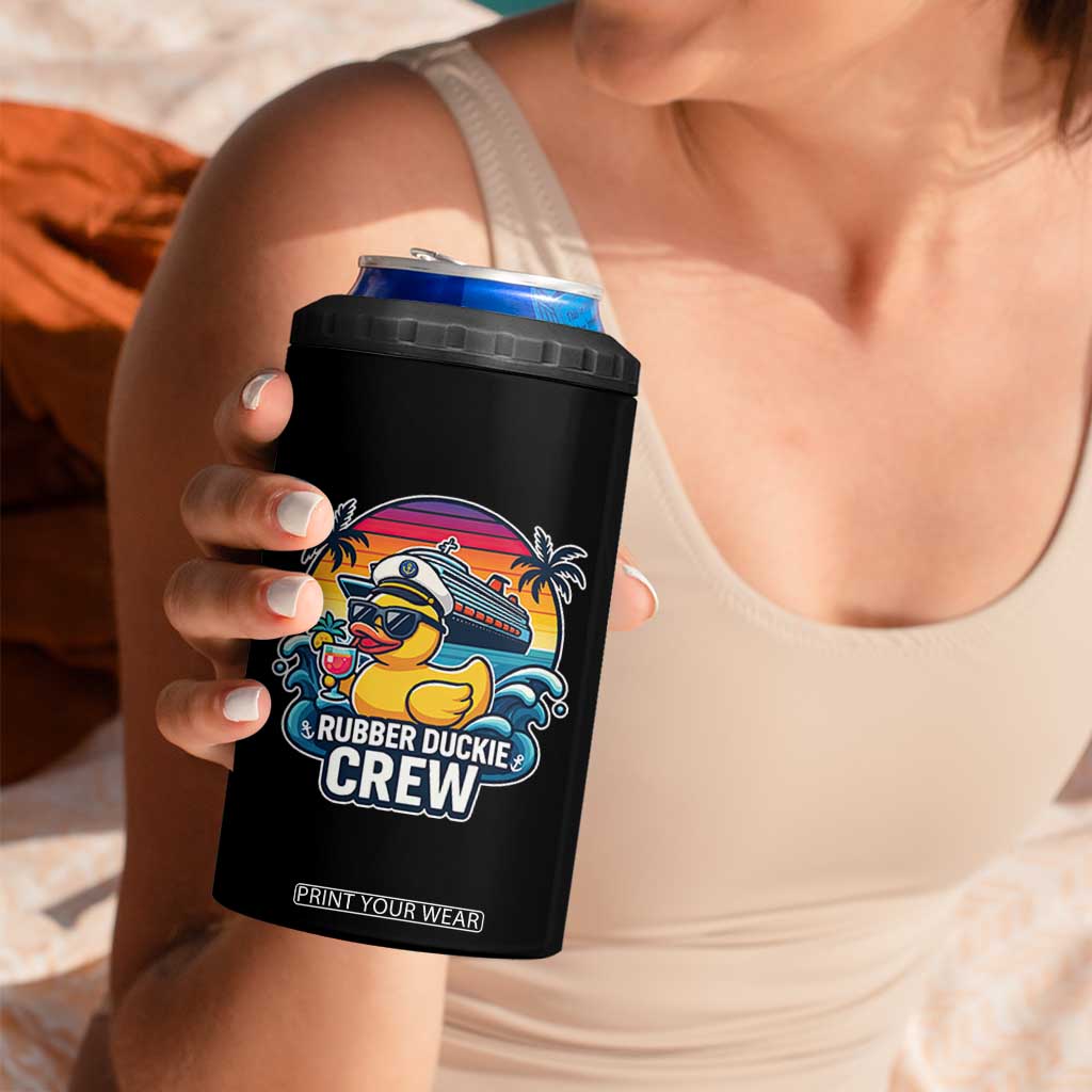 Funny Rubber Duckie Cruise 4 in 1 Can Cooler Tumbler TS14 Print Your Wear