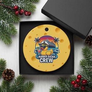Funny Rubber Duckie Cruise Ceramic Ornament TS14 1pc Yellow Cheese Print Your Wear