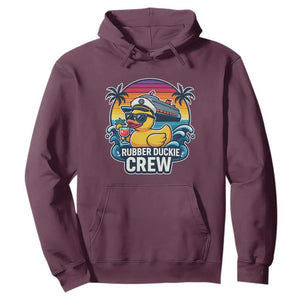 Funny Rubber Duckie Cruise Hoodie TS14 Maroon Print Your Wear
