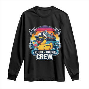 Funny Rubber Duckie Cruise Long Sleeve Shirt TS14 Black Print Your Wear