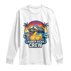 Funny Rubber Duckie Cruise Long Sleeve Shirt TS14 White Print Your Wear