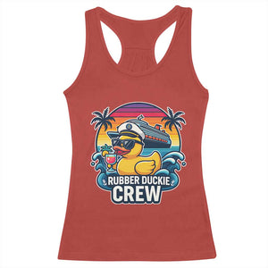 Funny Rubber Duckie Cruise Racerback Tank Top TS14 Red Print Your Wear