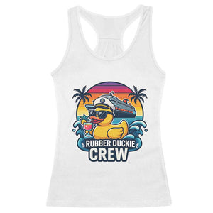 Funny Rubber Duckie Cruise Racerback Tank Top TS14 White Print Your Wear