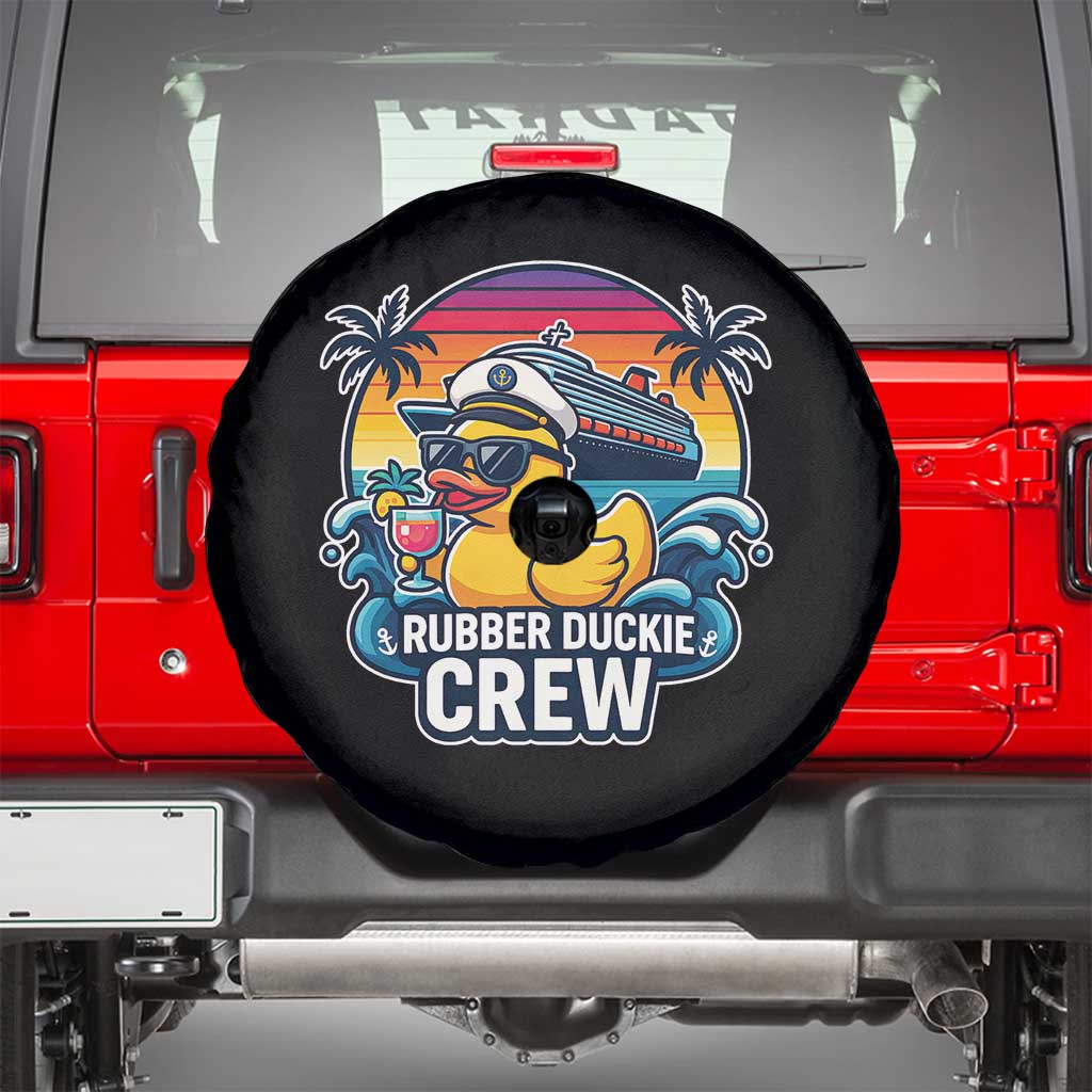 Funny Rubber Duckie Cruise Spare Tire Cover TS14 Black Print Your Wear