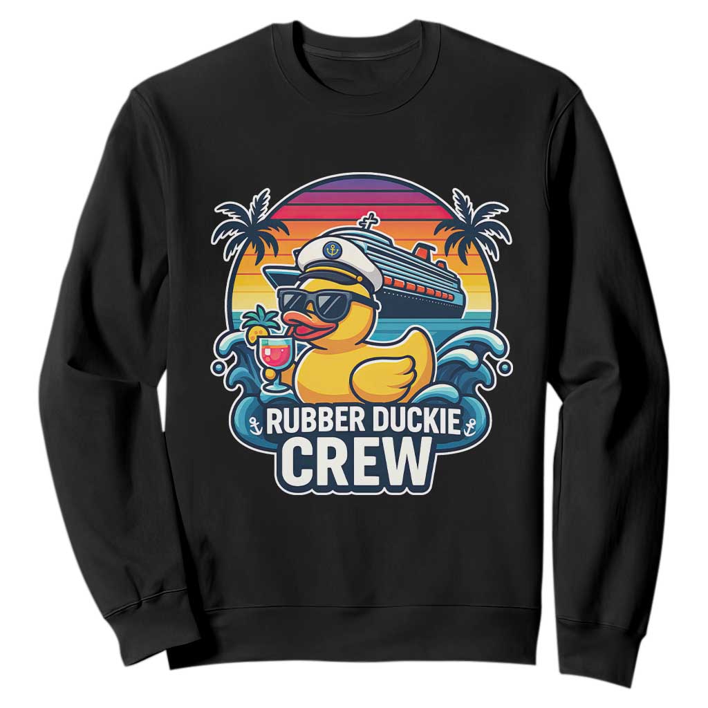 Funny Rubber Duckie Cruise Sweatshirt TS14 Black Print Your Wear