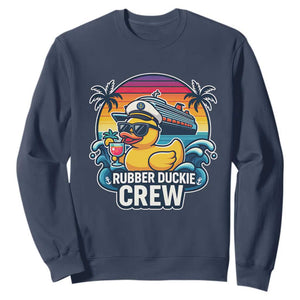 Funny Rubber Duckie Cruise Sweatshirt TS14 Navy Print Your Wear