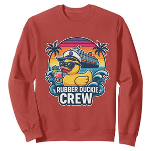 Funny Rubber Duckie Cruise Sweatshirt TS14 Red Print Your Wear