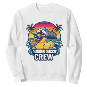 Funny Rubber Duckie Cruise Sweatshirt TS14 White Print Your Wear