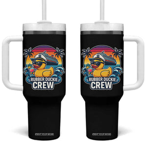 Funny Rubber Duckie Cruise Tumbler With Handle TS14 One Size: 40 oz Black Print Your Wear