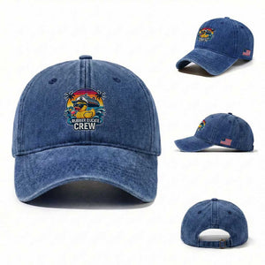 Funny Rubber Duckie Cruise Washed Cotton Baseball Cap TS14 Washed Cap Universal Fit Royal Blue Print Your Wear