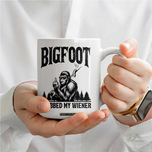 Bigfoot Grabbed My Wiener Coffee Mug Funny Sasquatch Camping TS14 Print Your Wear