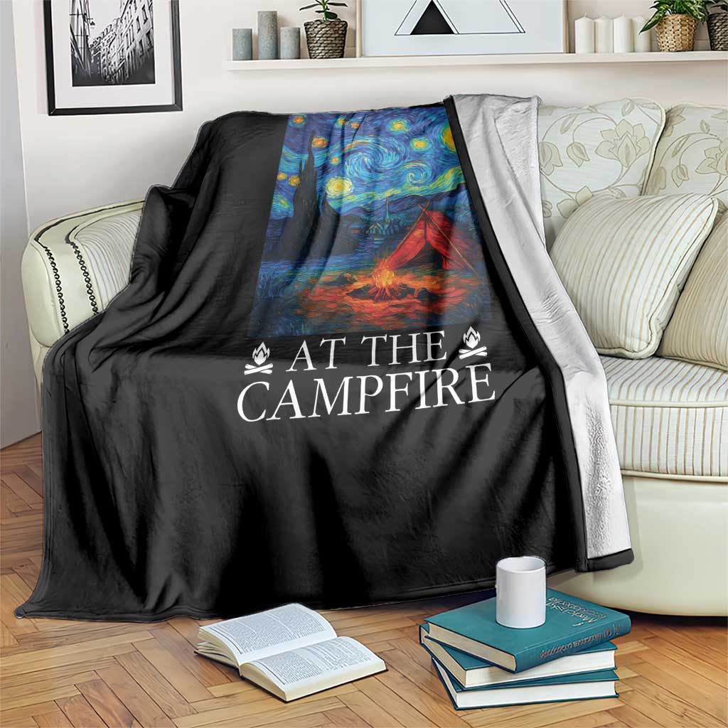 Funny Camping Throw Blanket Life Is Better At The Campfire TS14 Print Your Wear