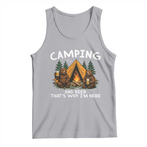 Funny Camping Beer Tank Top Bear Drinking Lover Gift TS14 Athletic Heather Print Your Wear