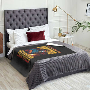 Funny Welding Bigfoot Throw Blanket Cryptid Welder Sasquatch TS14 Print Your Wear