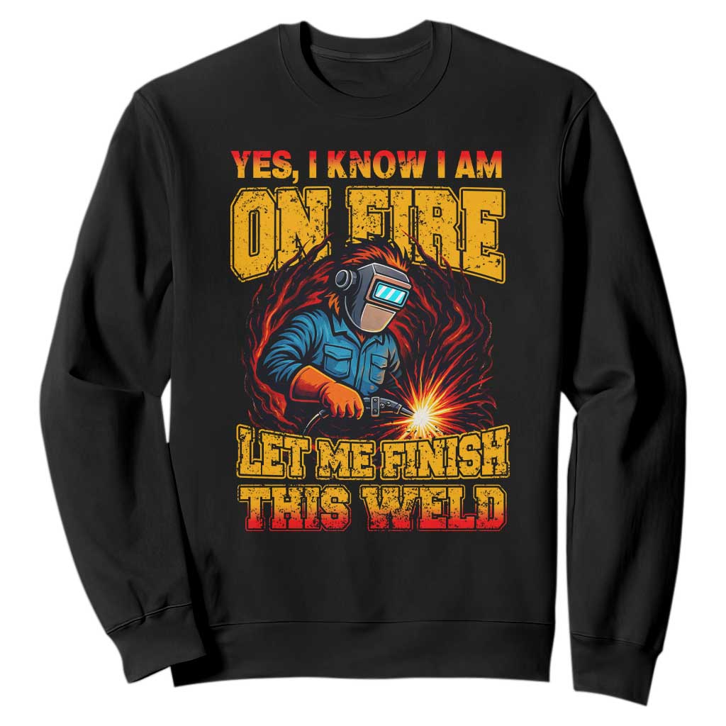Funny Welding Bigfoot Sweatshirt Cryptid Welder Sasquatch TS14 Black Print Your Wear