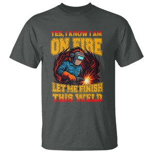 Funny Welding Bigfoot T Shirt Cryptid Welder Sasquatch TS14 Dark Heather Print Your Wear