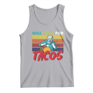 Funny Welding Tank Top Will Weld For Tacos TS14 Athletic Heather Print Your Wear