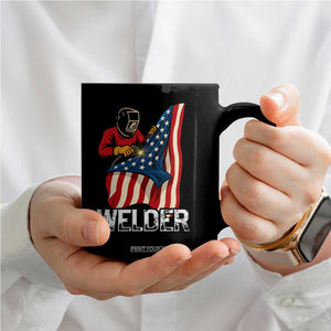 Welder Patriotic American Flag Coffee Mug TS14 Print Your Wear