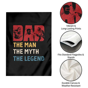 Dad The Man The Myth The Legend Garden Flag Funny Welder Welding TS14 Print Your Wear