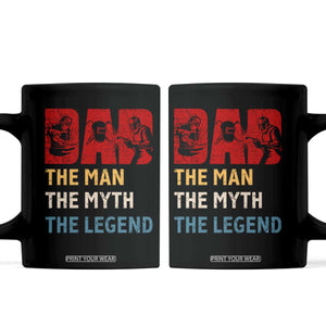 Dad The Man The Myth The Legend Coffee Mug Funny Welder Welding TS14 Black Print Your Wear