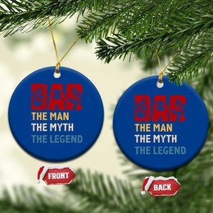 Dad The Man The Myth The Legend Ceramic Ornament Funny Welder Welding TS14 1pc Blue Print Your Wear