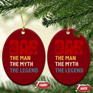 Dad The Man The Myth The Legend Ceramic Ornament Funny Welder Welding TS14 Print Your Wear