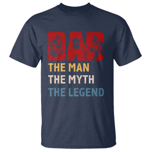 Dad The Man The Myth The Legend T Shirt Funny Welder Welding TS14 Navy Print Your Wear