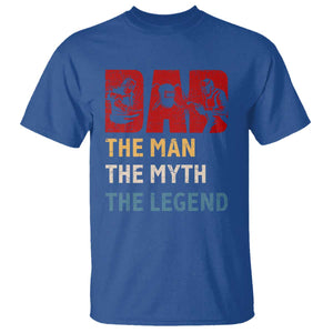 Dad The Man The Myth The Legend T Shirt Funny Welder Welding TS14 Royal Blue Print Your Wear