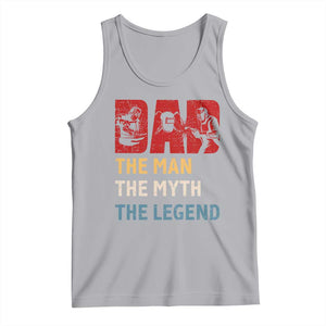 Dad The Man The Myth The Legend Tank Top Funny Welder Welding TS14 Athletic Heather Print Your Wear