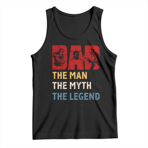 Dad The Man The Myth The Legend Tank Top Funny Welder Welding TS14 Black Print Your Wear