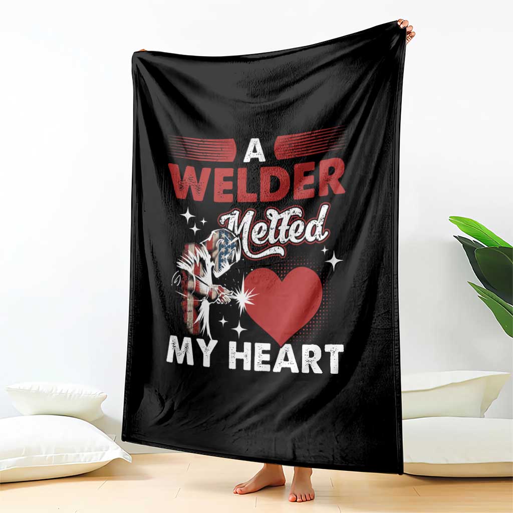 Funny Welding Welder Wife Girlfriend Throw Blanket TS14 Print Your Wear