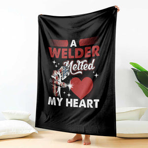 Funny Welding Welder Wife Girlfriend Throw Blanket TS14 Print Your Wear
