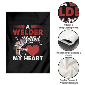 Funny Welding Welder Wife Girlfriend Garden Flag TS14 Print Your Wear