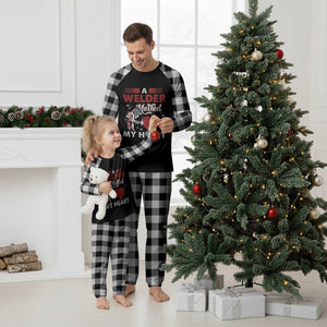 Funny Welding Welder Wife Girlfriend Plaid Pajama Set TS14 White Plaid Print Your Wear