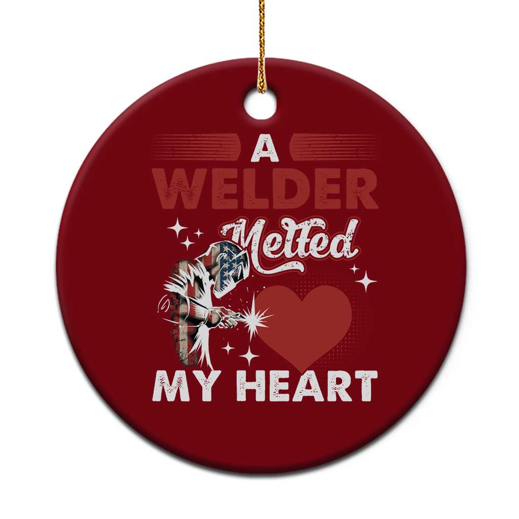 Funny Welding Welder Wife Girlfriend Ceramic Ornament TS14 1pc Red Print Your Wear