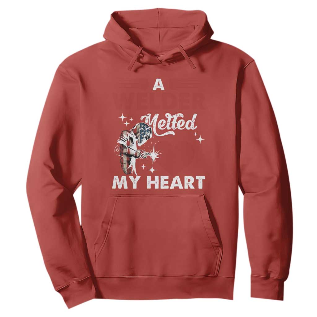 Funny Welding Welder Wife Girlfriend Hoodie TS14 Red Print Your Wear