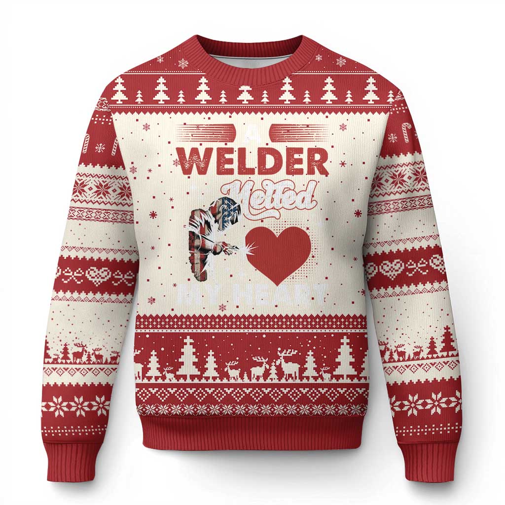 Funny Welding Welder Wife Girlfriend Ugly Christmas Sweater TS14 Beige Red Print Your Wear